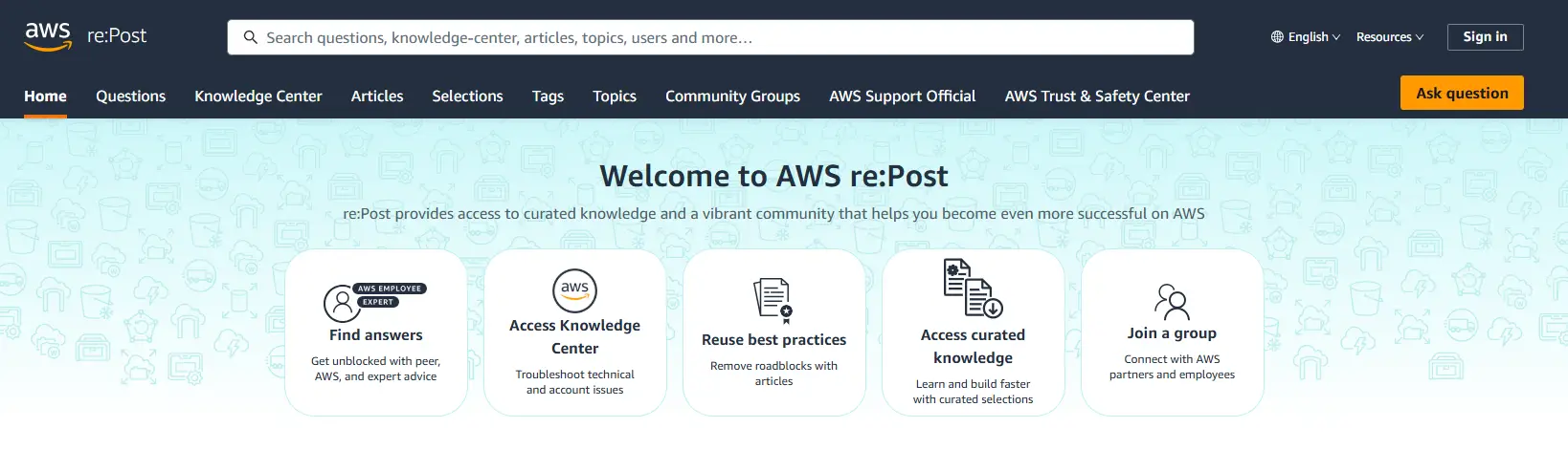 AWS repost