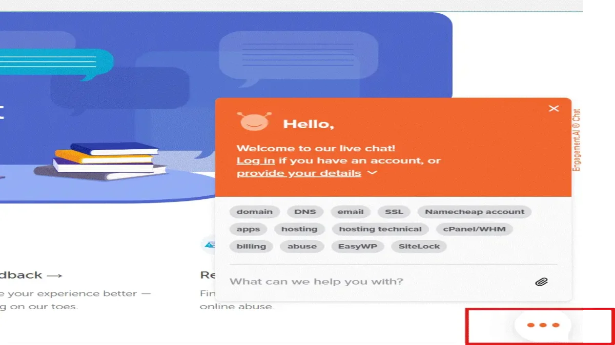 Contact by Live chat