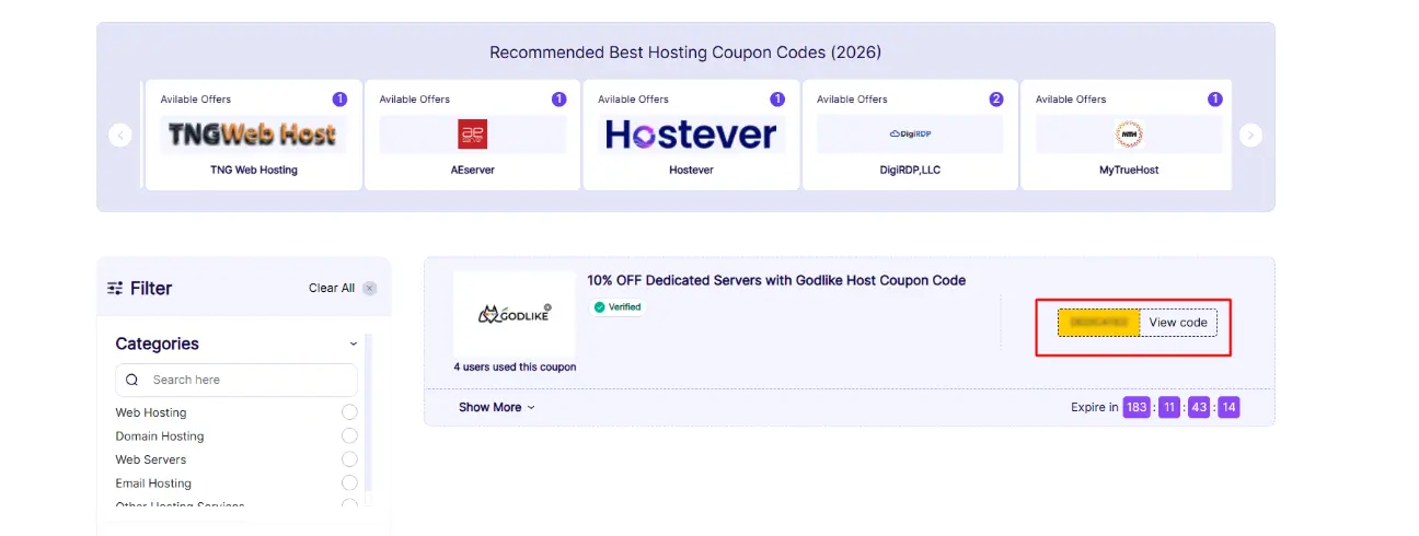 Hosting Seeker Coupon